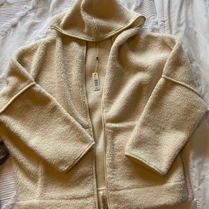 Sherpa-like Zip Up Sweater